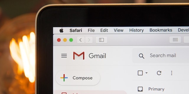 Widok skrzynki pocztowej Gmail