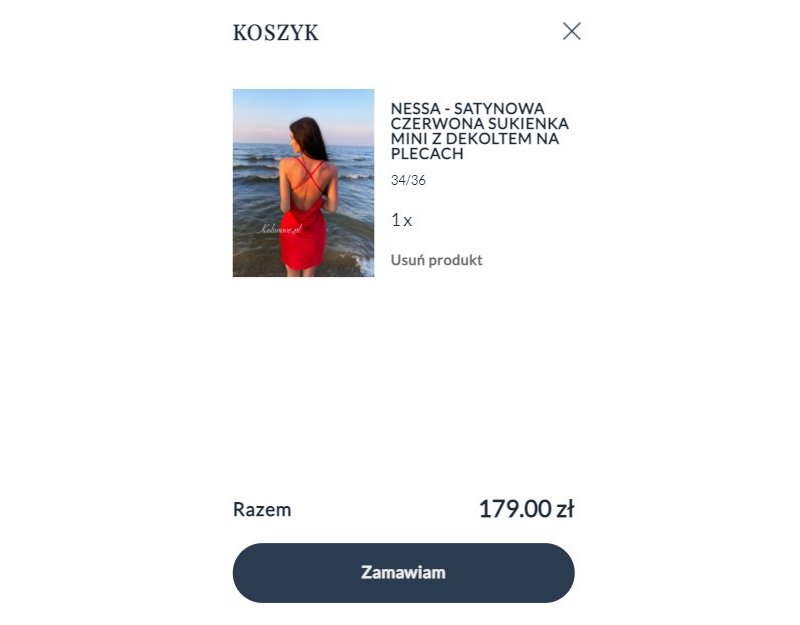 koszyk UX