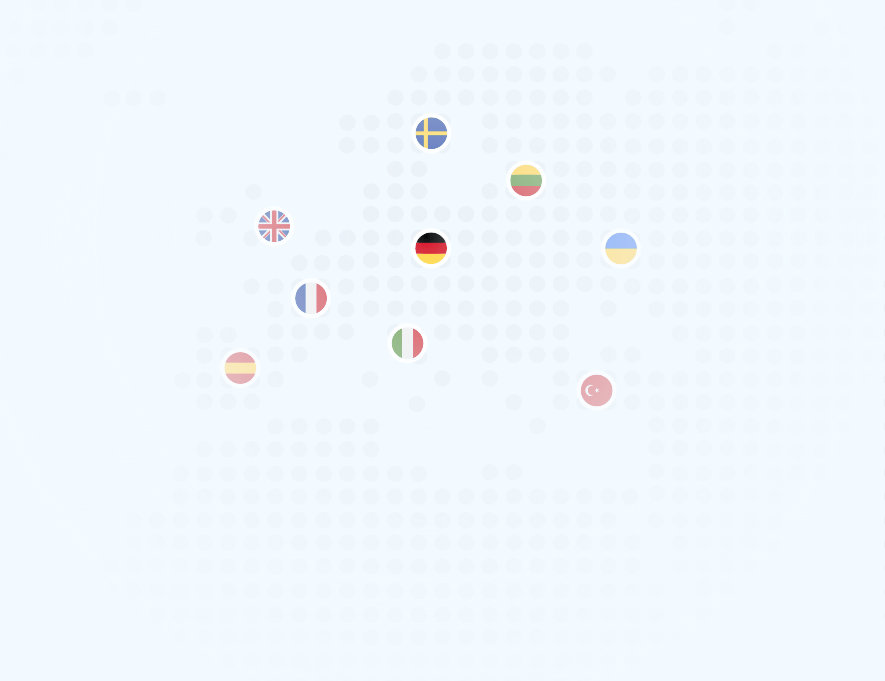 Element dekoracyjny flagi krajów