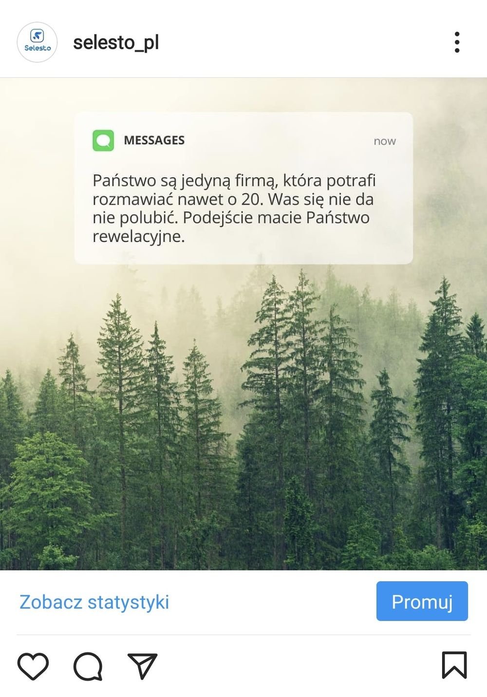 post reklamujący