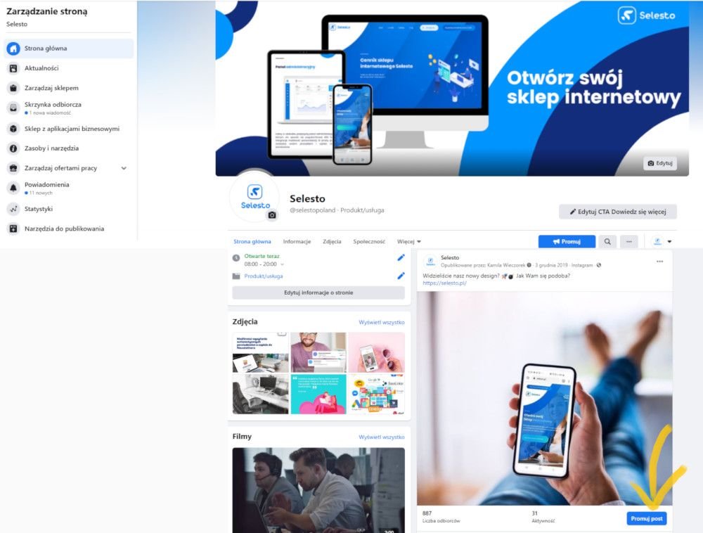 blog selesto promuj post