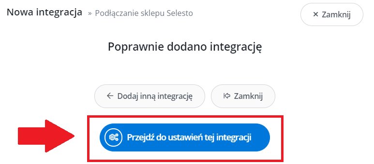 przejdź do ustawień integracji