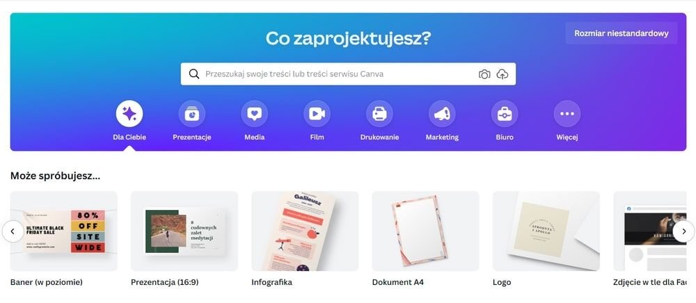 Canva sklep w Selesto