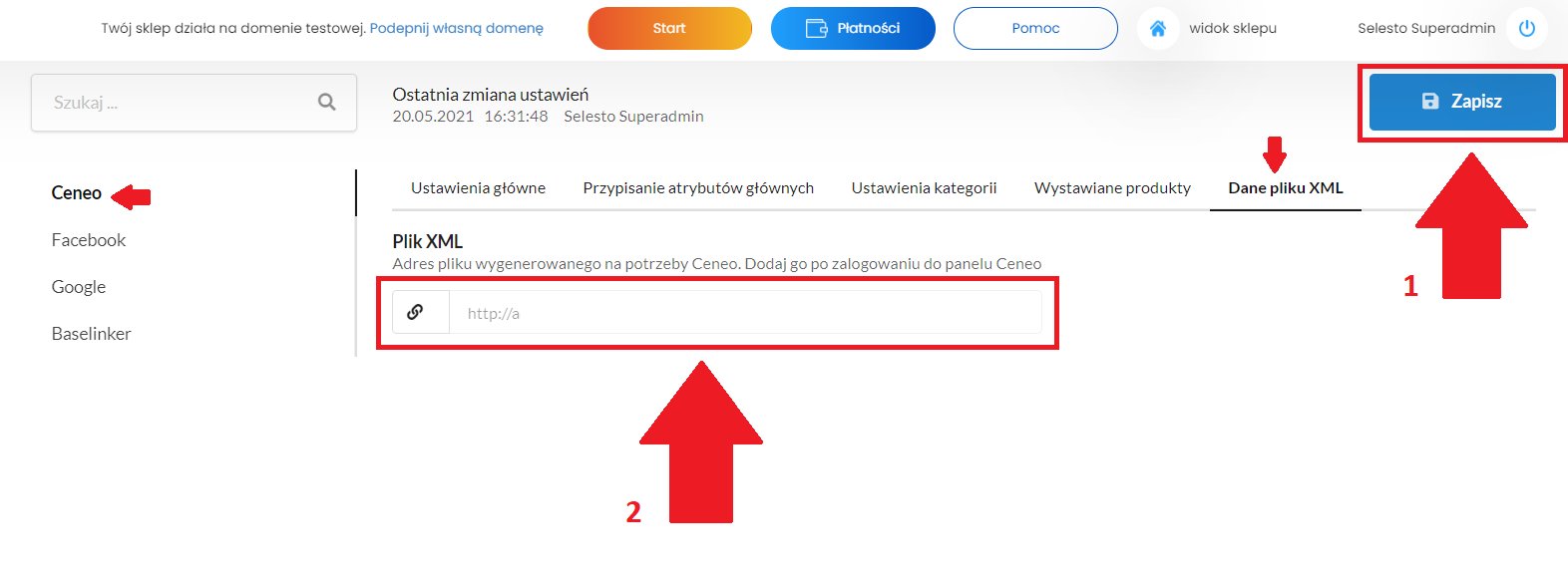 plik produktowy dla ceneo