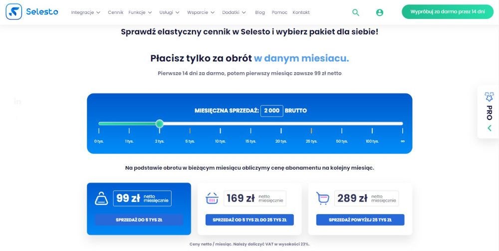 Koszty w Selesto