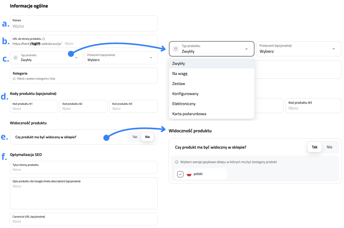 Edycja informacje ogólnych