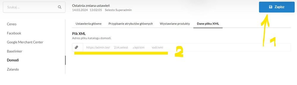 plik xml dla domodi