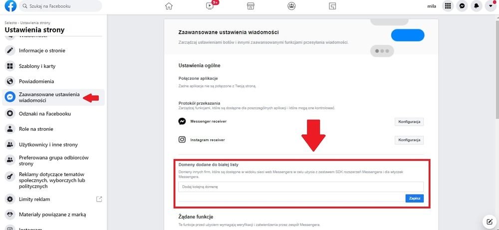 domeny dodane do białej listy