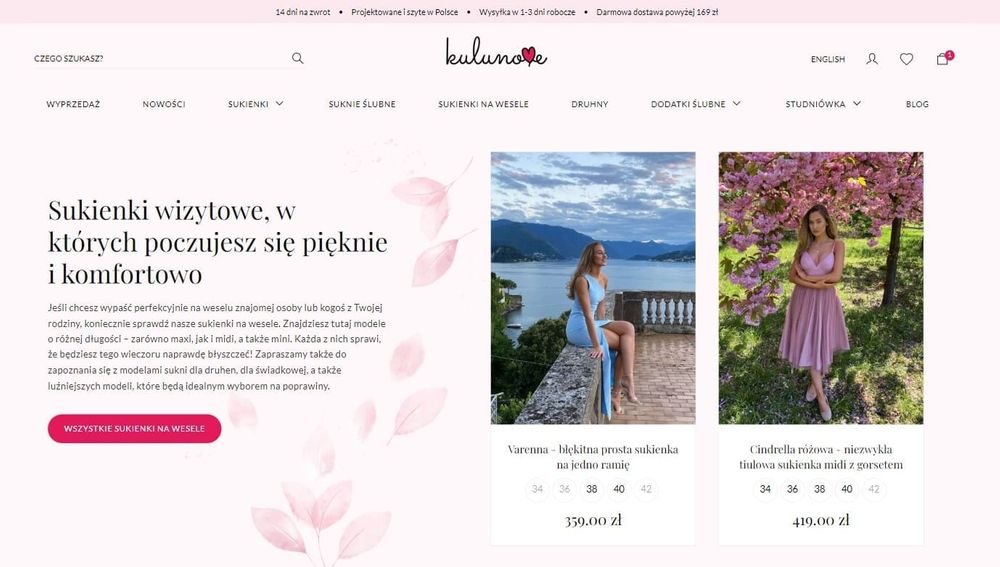 widok galerii na sklepie