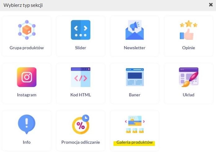 sekcja zapis do newslettera na liście dostępnych