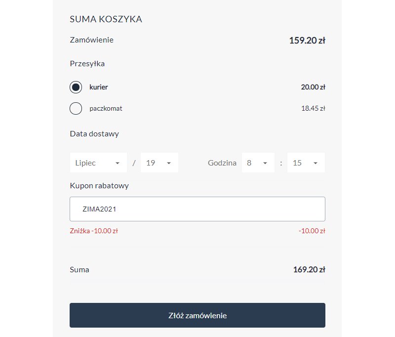 widok dla klienta w sklepie