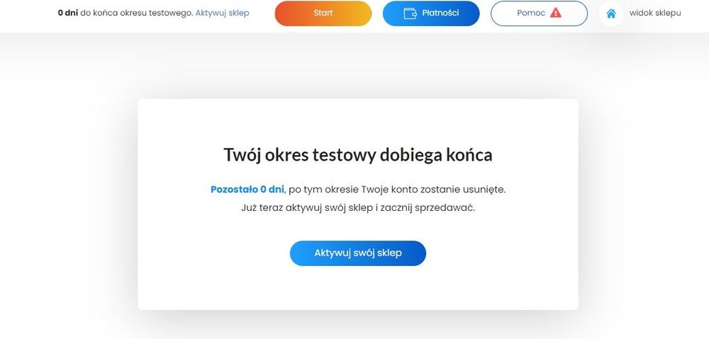 koniec okresu testowego w Selesto