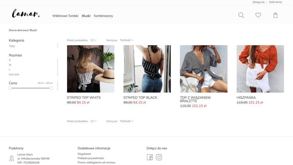 Lamarstore sklep na Selesto
