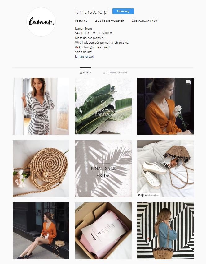 Lamastore.pl sklep online z torebkami