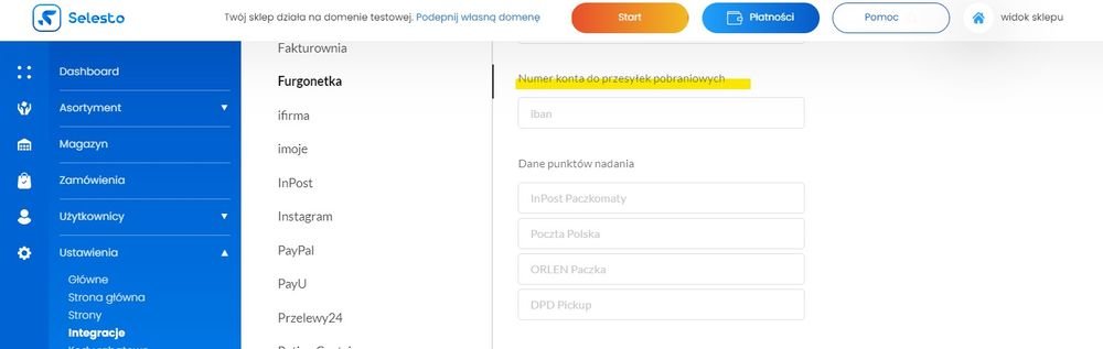 numer konta bankowego