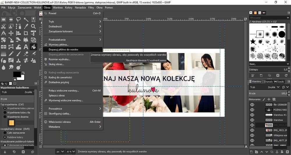 Gimp zmiana rozmiaru obrazu
