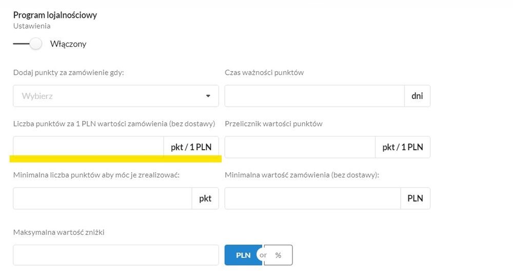 liczba punktów za wydaną złotówkę