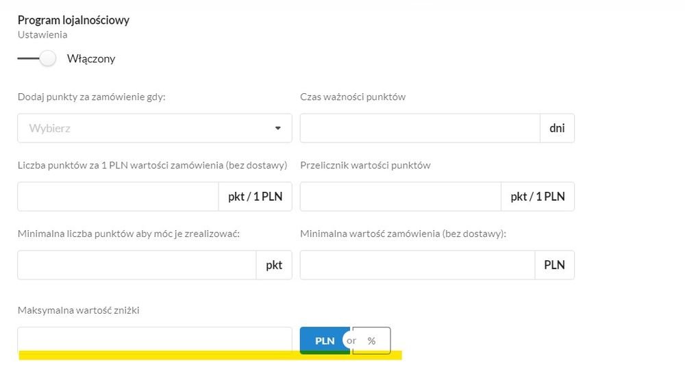 maksymalna wartość zniżki