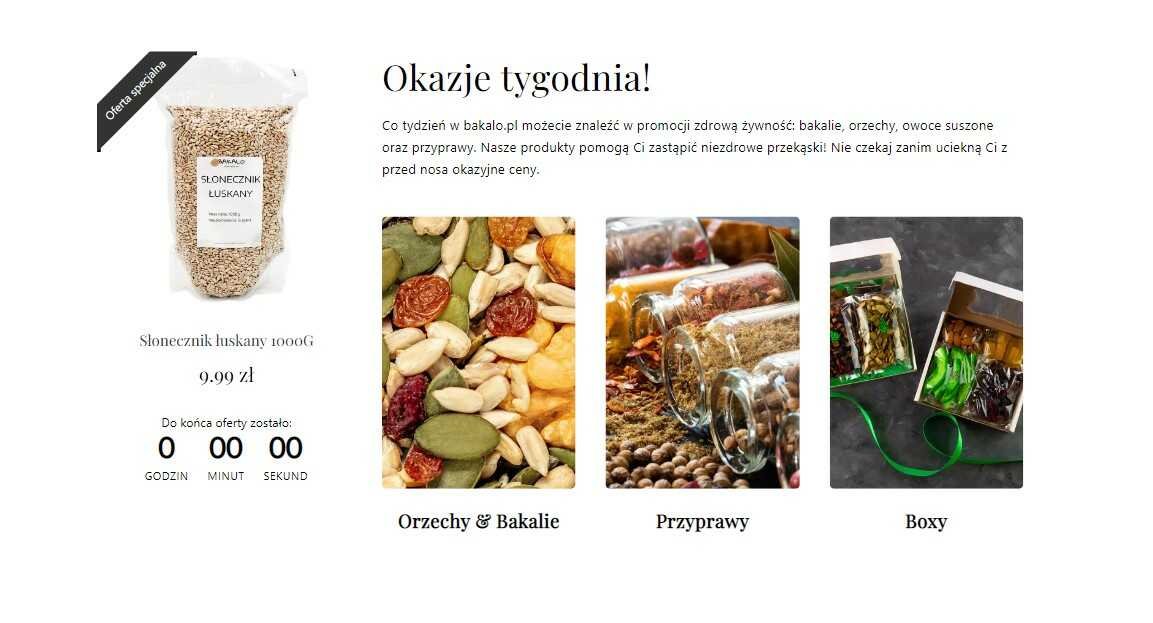 widok po zakończeniu odliczania z widocznym zegarem