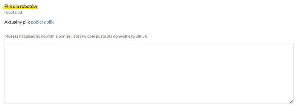 aktualny plik robots.txt