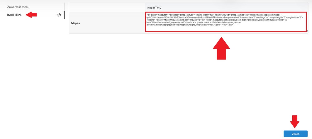 edycja stopki w html