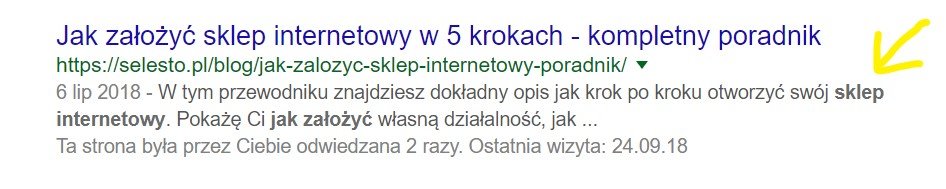 opis w google