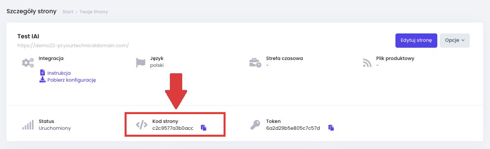 kod strony trustisto