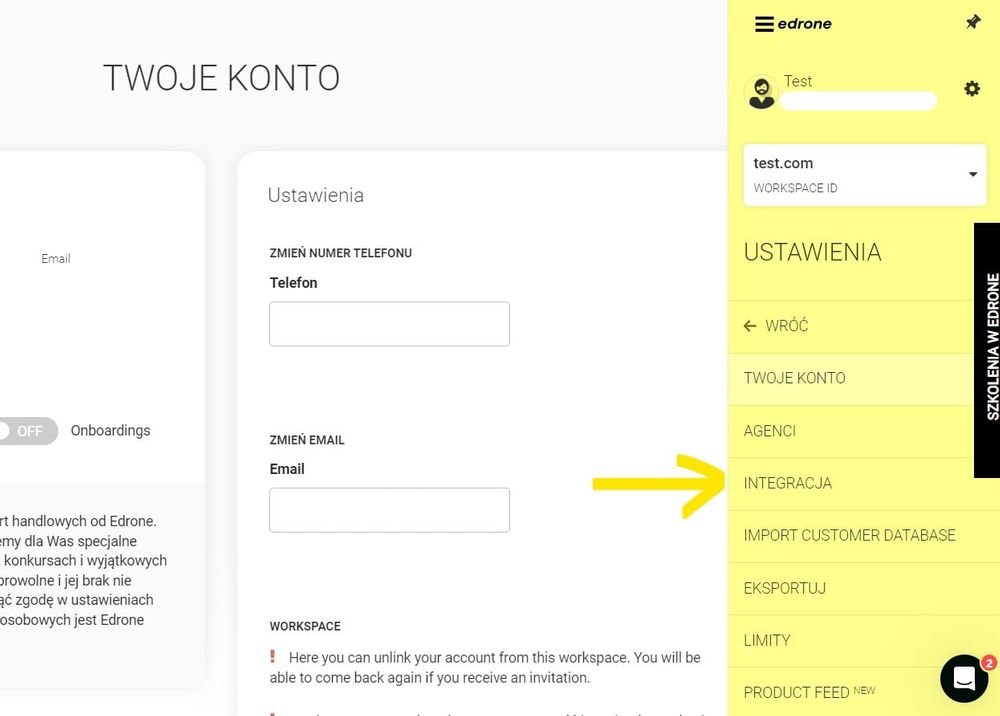 Selesto - integracja z eDrone