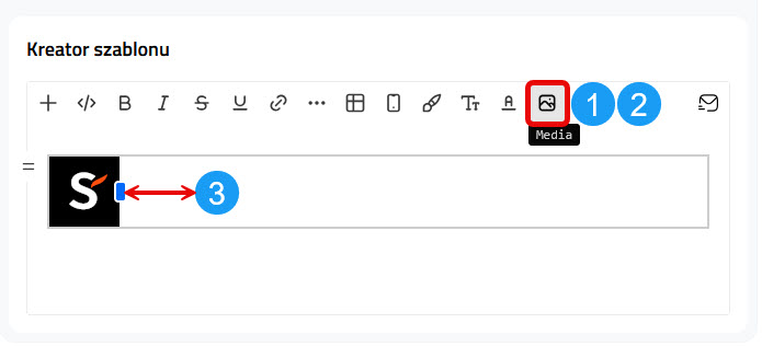 Dodawanie zdjęć w kreatorze szablonu