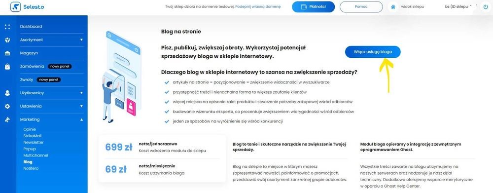 włącz blogpro