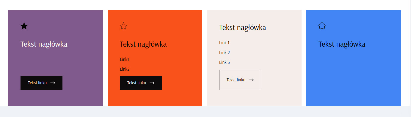 Selesto - ustawienia sekcji - bloki z listą kategorii - układ